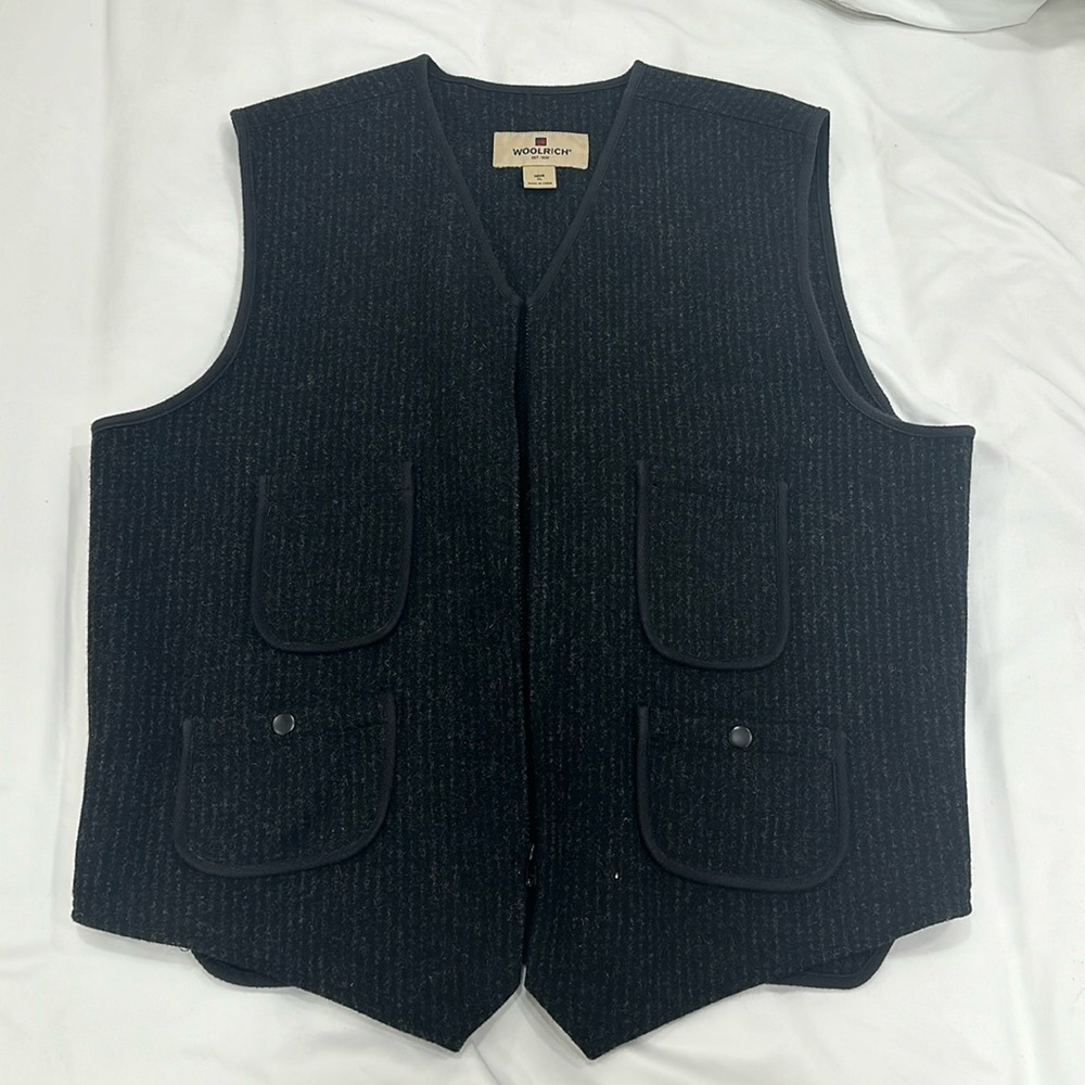 Wool rich wool vest
